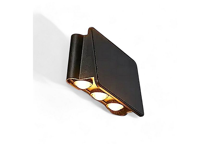 Arnusa LED Außen-Wandleuchte Solar Wandleuchte Wandlampe Solarleuchte Up-Do günstig online kaufen