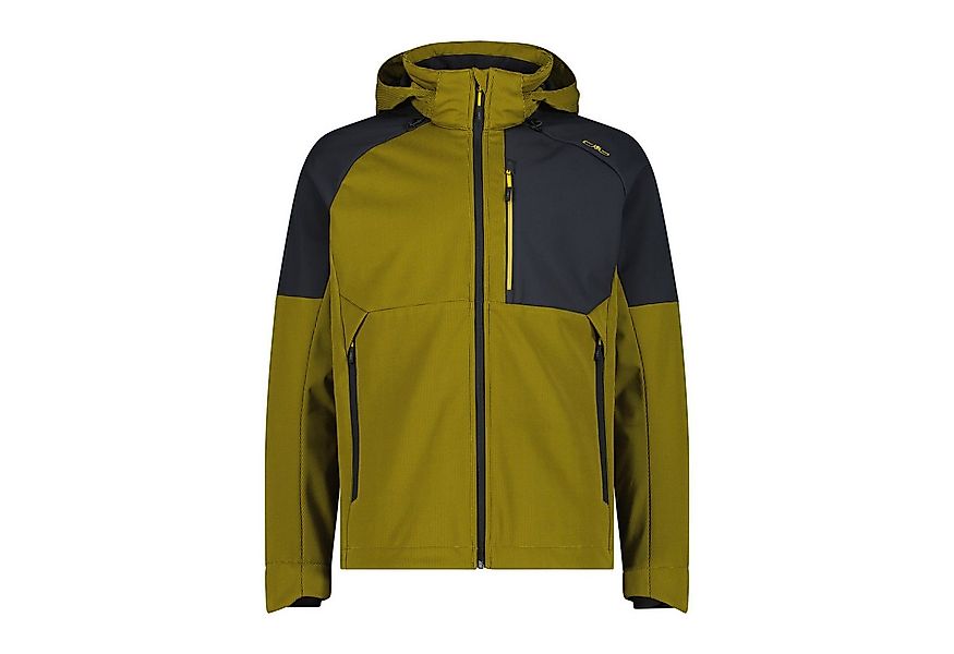 CMP Softshelljacke MAN JACKET ZIP HOOD GOLD GREEN günstig online kaufen