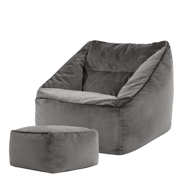 icon Sitzsack Riesen Sessel aus Samt günstig online kaufen