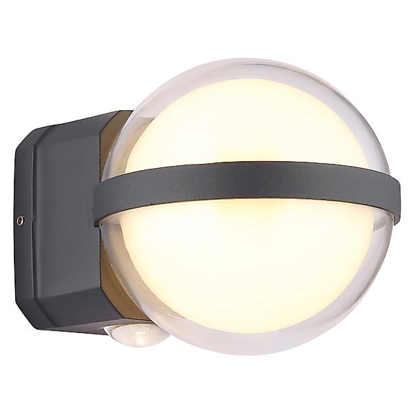 Globo Außenleuchte Illi Aluminium Ø 11 cm Anthrazit günstig online kaufen