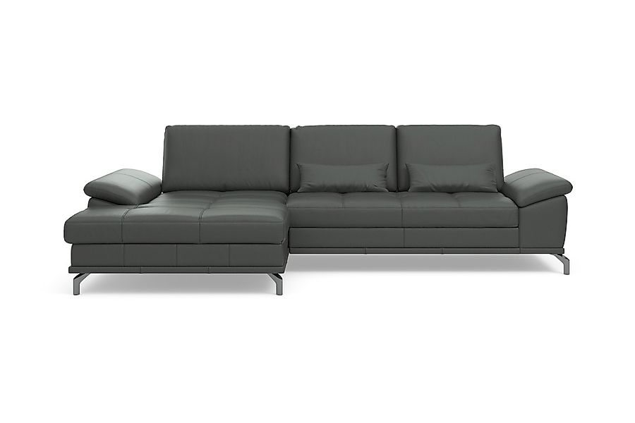 Places of Style Ecksofa Costello, mit Sitztiefenverstellung und Armlehnfunk günstig online kaufen