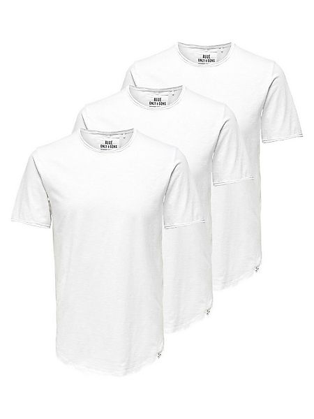 ONLY & SONS T-Shirt 3er Pack ONSBENNE (Spar-Set, 3-tlg) T-Shirt - Baumwolle günstig online kaufen