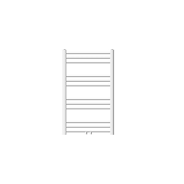 LuxeBath Badheizkörper Sahara 600x800 mm Weiß Gerade mit Mittelanschluss günstig online kaufen
