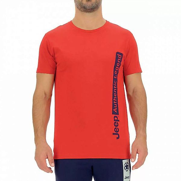 Jeep O102057r599 Kurzärmeliges T-shirt 2XL Red / Deep Blue günstig online kaufen