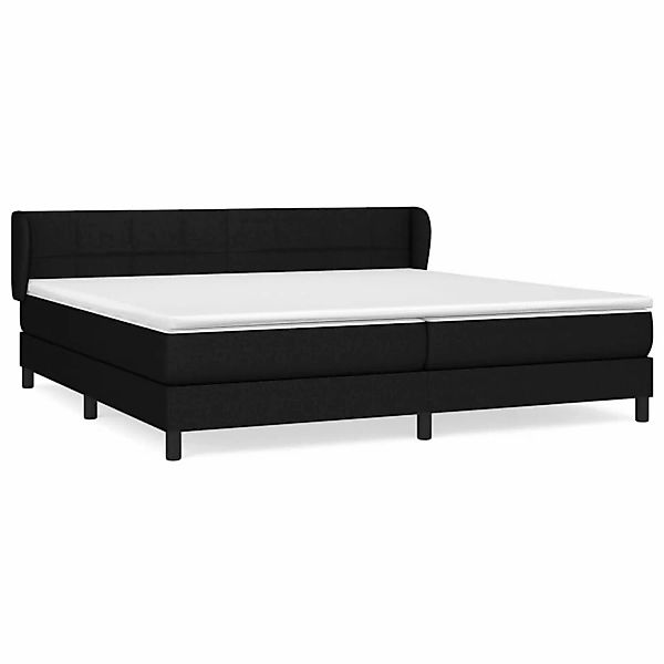 vidaXL Boxspringbett mit Matratze Schwarz 200x200 cm Stoff1372114 günstig online kaufen