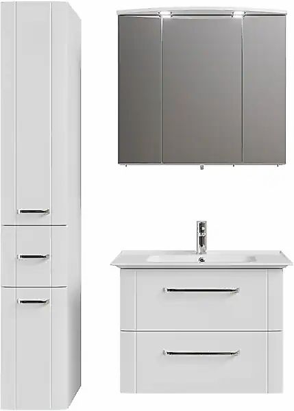 Saphir Badmöbel-Set »Serie 3006 3-teilig Keramik-Waschtisch mit Spiegelschr günstig online kaufen