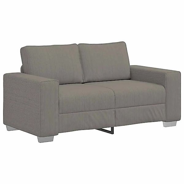 vidaXL Zweisitzer-Sofa Hellgrau 120 cm Cordstoff 4105193 günstig online kaufen