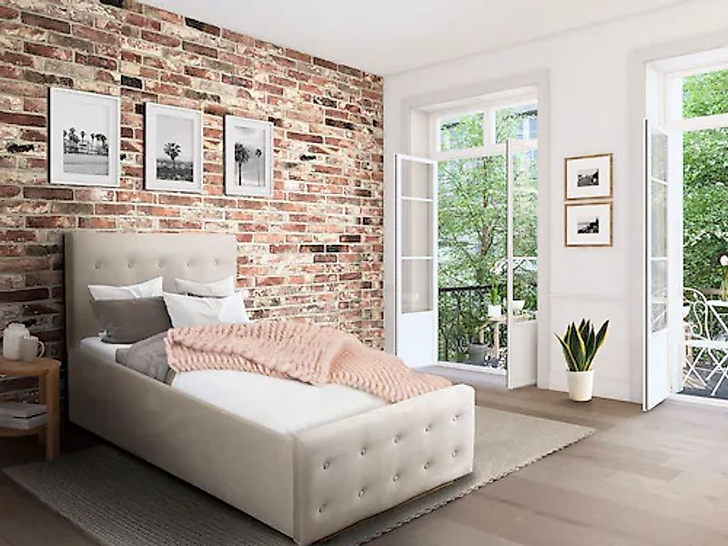 Home affaire Polsterbett "Vaine" in 5 Breiten, auch in Länge 220 cm, incl. günstig online kaufen