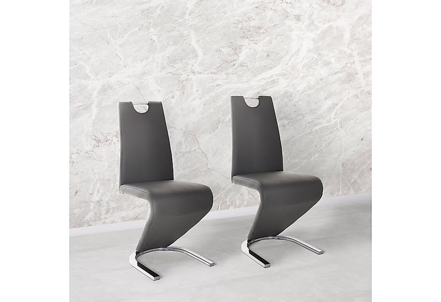 Home affaire Esszimmerstuhl Monza (Set, 2 St), Bezug in Kunstleder, Rückenl günstig online kaufen