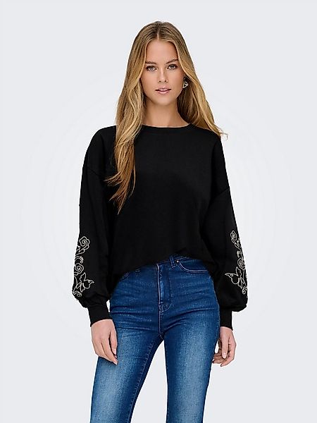 ONLY Sweatshirt ONLBROOKE L/S O-NECK FLOWER SWT Baumwollmischung, regular f günstig online kaufen
