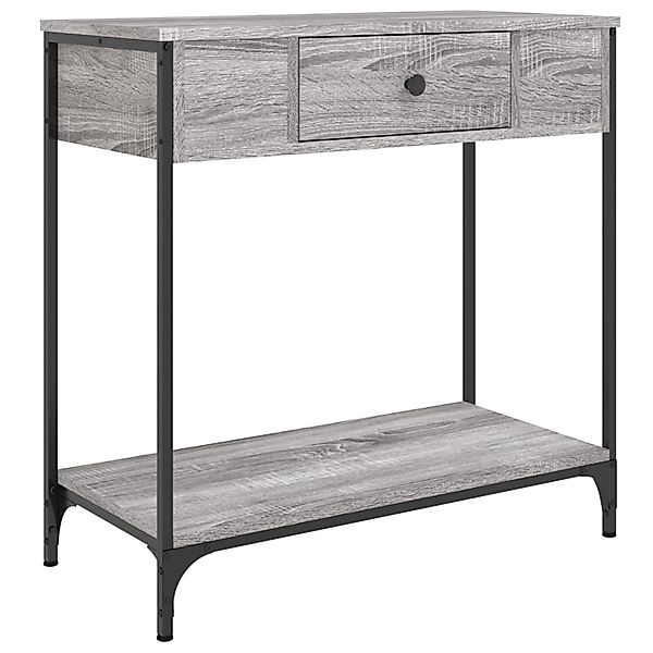 vidaXL Konsolentisch Grau Sonoma 75x34,5x75 cm Holzwerkstoff Modell 4 günstig online kaufen