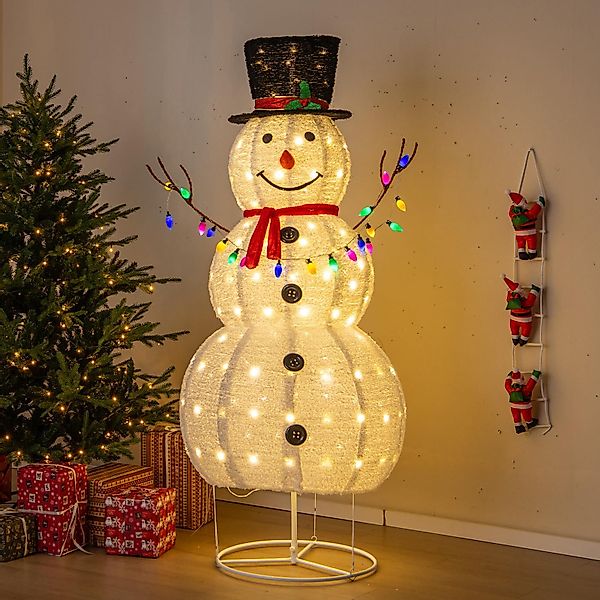 COSTWAY Weihnachtsfigur, Schneemann, mit 180 warmweißen günstig online kaufen