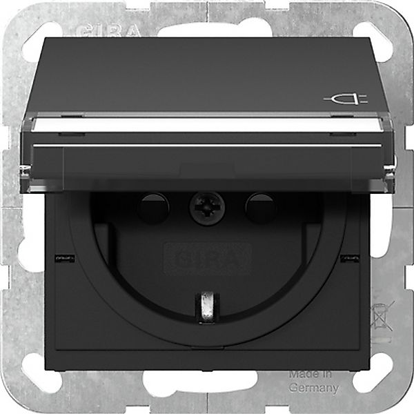 Gira Steckdose KD+BSF Schwarz 4557005 günstig online kaufen