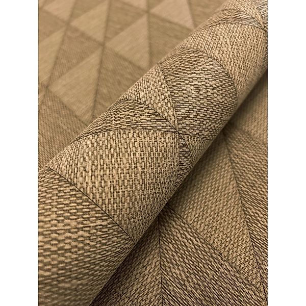 Newroom Vliestapete Makan Ocker Rauten Modern Strukturiert FSC® günstig online kaufen