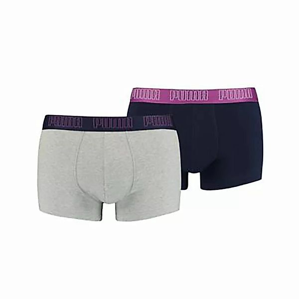 PUMA Herren Boxer Shorts, 2er Pack - Basic Trunks, Cotton Stretch, einfarbi günstig online kaufen