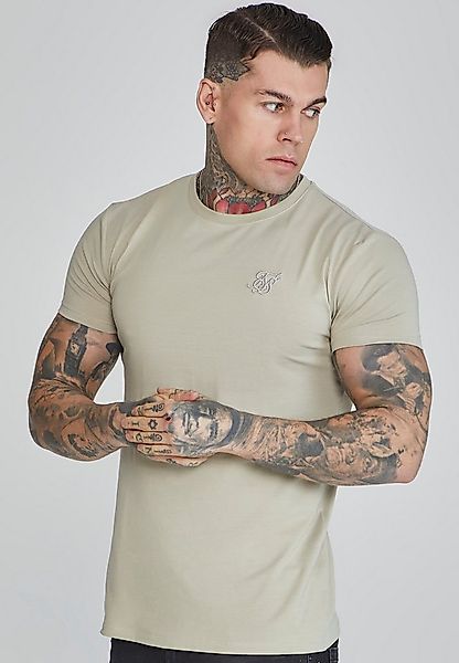 Siksilk T-Shirt SikSilk Herren Graues Muscle Fit T-Shirt günstig online kaufen