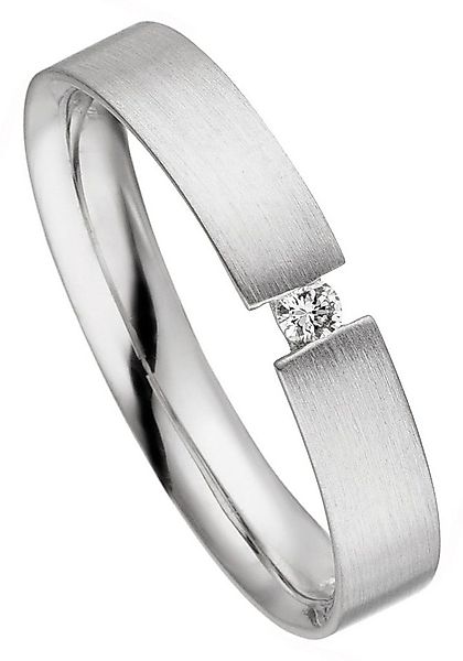 JOBO Fingerring Ring mit Diamant, 925 Silber günstig online kaufen