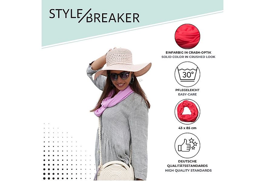 styleBREAKER Loop Jersey Loop in Crash Optik, (1-St) günstig online kaufen