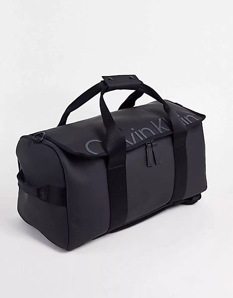 Calvin Klein – Wasserdichte Weekender-Reisetasche in Schwarz günstig online kaufen