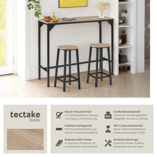 tectake Esstisch Bartisch (1-St., 1 tlg), günstig online kaufen