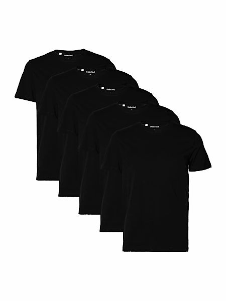 SELECTED HOMME Rundhalsshirt "SLHCORMAC SS O-NECK TEE 5 PACK NOOS", 5 Stk. günstig online kaufen