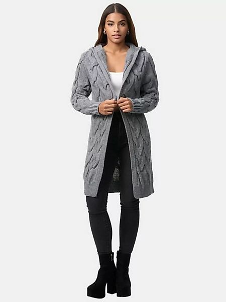 Elara Cardigan Elara Damen Cardigan mit Kapuze (1-tlg) günstig online kaufen