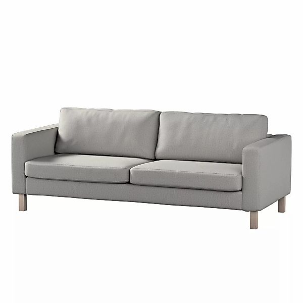 Bezug für Karlstad 3-Sitzer Sofa nicht ausklappbar, kurz, grau-beige, Bezug günstig online kaufen