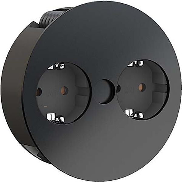 Bachmann TWIST Steckdosenleiste 2xCEE7/3 2m AEH sw 931.150 - 931150 günstig online kaufen