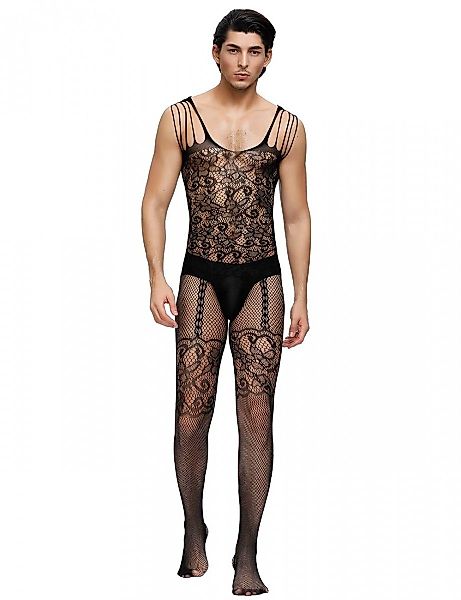 Lau-Fashion Lange Unterhose Bodystocking Catsuit Spitze günstig online kaufen
