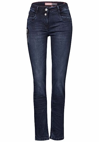 CECIL Slim-fit-Jeans Style Toronto mit Reißverschlussdetail günstig online kaufen