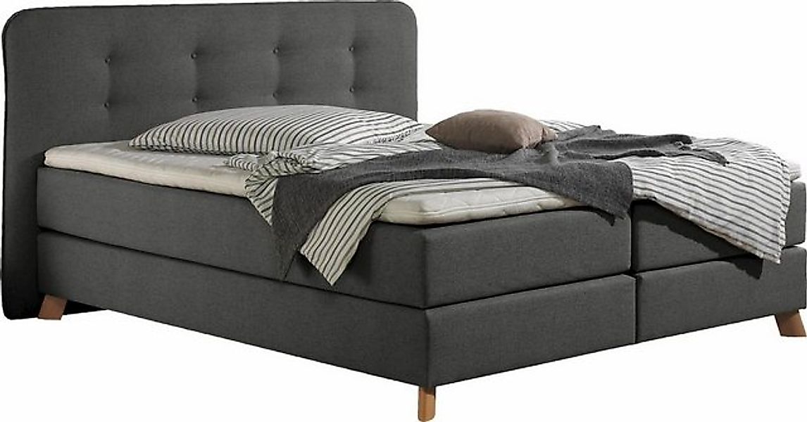 Home affaire Boxspringbett "Cecina", in 5 Breiten, 3 Ausführungen, 2 Härteg günstig online kaufen