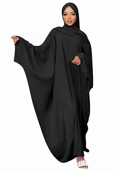 Opspring Maxikleid Damen Muslimische Kleider Langarm Ganzkörper Lang Gebets günstig online kaufen