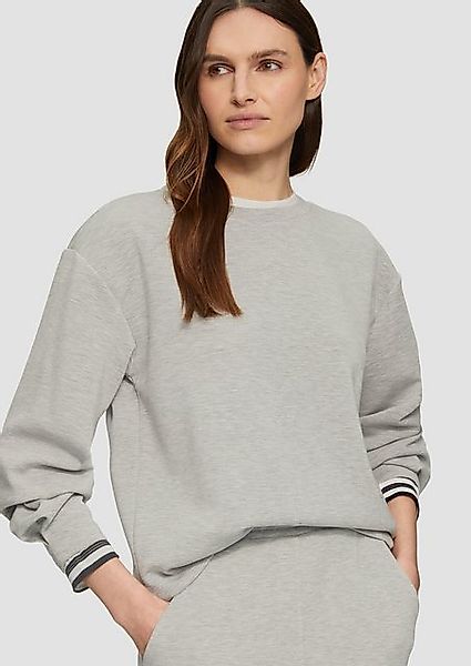 s.Oliver Sweatshirt Scuba-Sweatshirt aus Modalmix mit Faltendetail günstig online kaufen