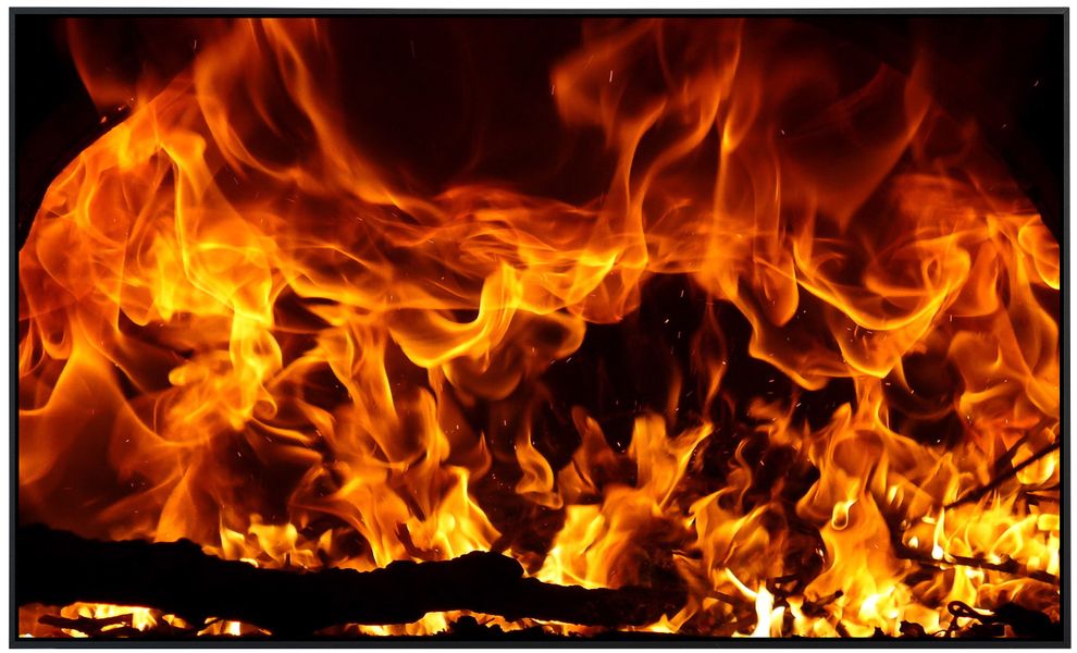 Papermoon Infrarotheizung INFRAROT-BILD-HEIZUNG, Feuer, TÜV-Rheinland/GS ze günstig online kaufen