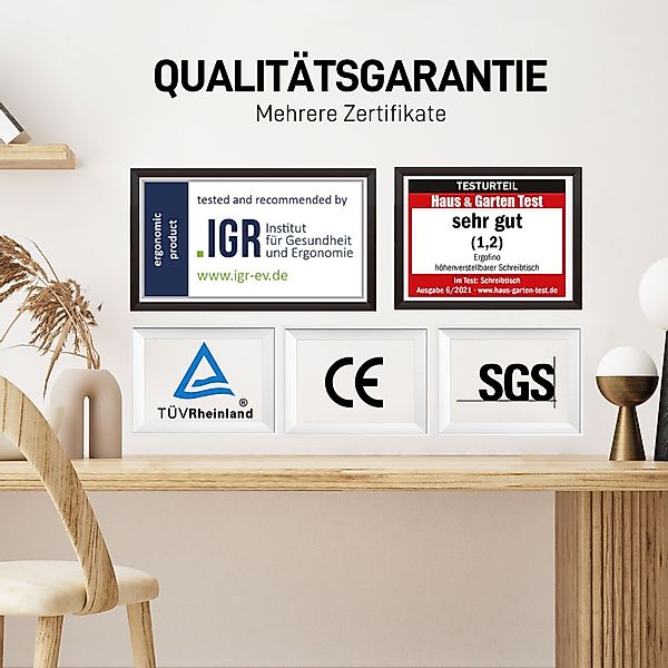 ERGOFINO Schreibtisch DT20LT höhenverstellbarer Schreibtisch (140x80 cm, 2 günstig online kaufen