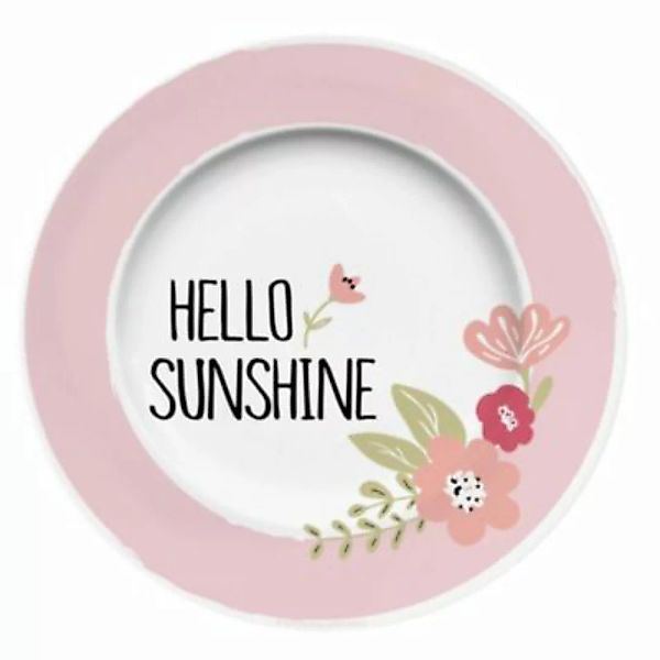 Geda Labels Teller Hello Sunshine 20cm Kinderteller bunt günstig online kaufen