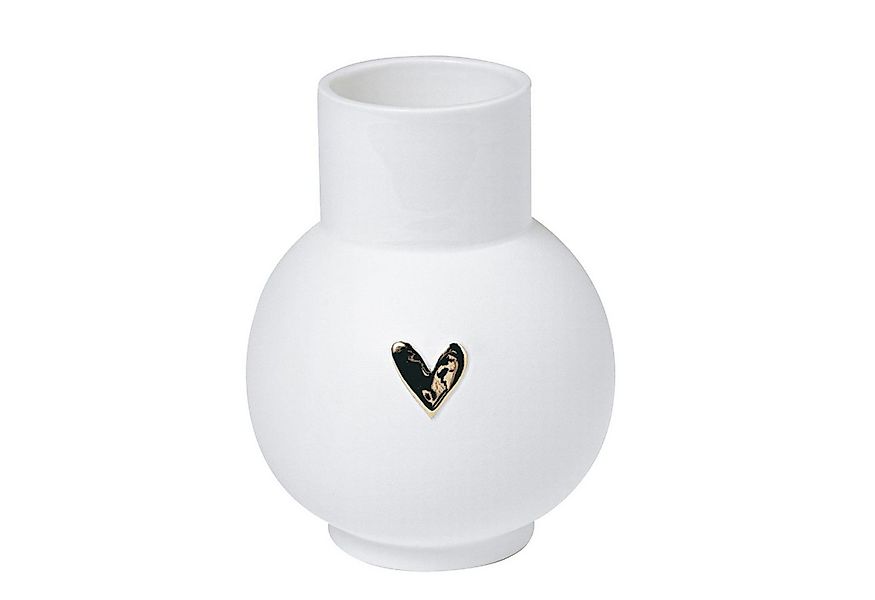 Räder Design Dekovase Kugelvase Herz Gold günstig online kaufen