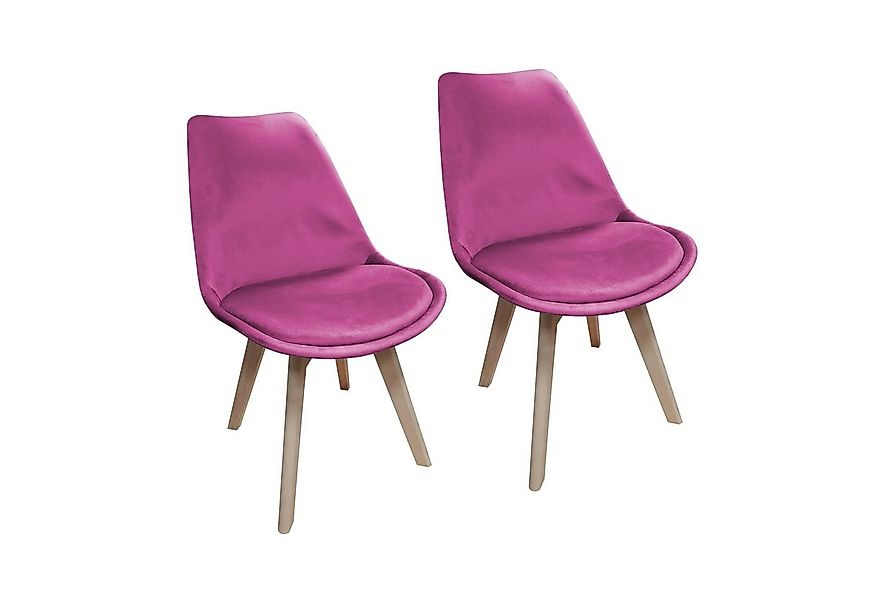 HTI-Living Esszimmerstuhl Stuhl Atlanta Velvet Uni 2er-Set (Set, 2 St), Ess günstig online kaufen