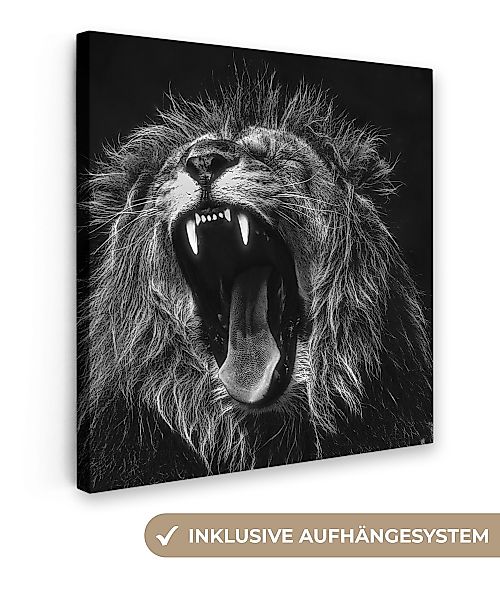 OneMillionCanvasses® Leinwandbild Löwen - Profil - günstig online kaufen