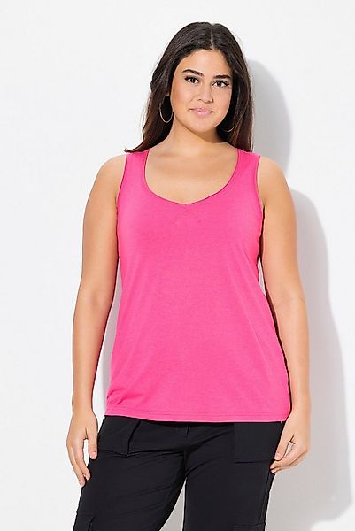 Ulla Popken Longtop Top Modalmix Herzausschnitt ärmellos günstig online kaufen