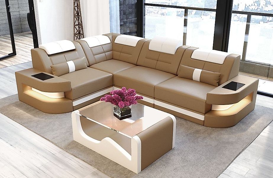 Sofa Dreams Ecksofa Leder Sofa Ledercouch günstig online kaufen