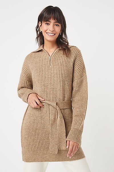 Next Longpullover Pulloverkleid mit Reißverschluss und günstig online kaufen
