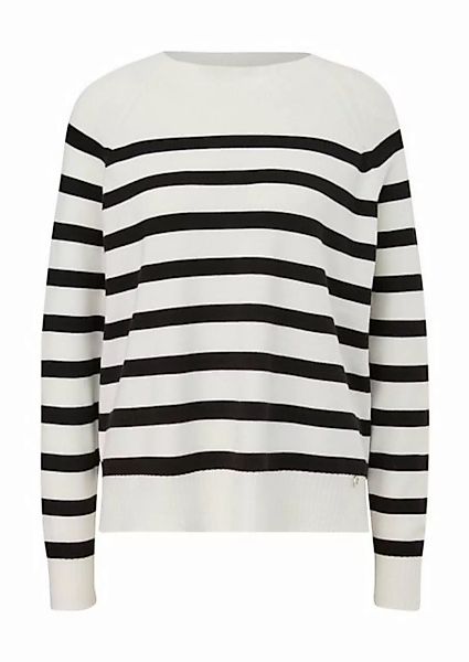 Comma Sweatshirt Strickpullover, WHITE günstig online kaufen