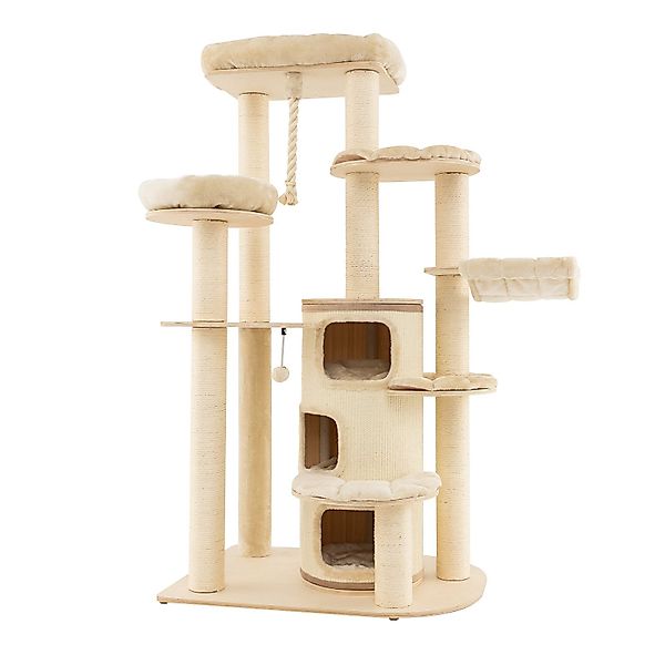 COSTWAY Kratzbaum Katzenbaum, 173cm deckenhoch, mit günstig online kaufen