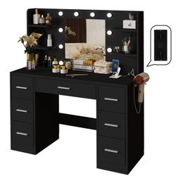 Furnicopia Schminktisch 110*40*137CM Frisiertisch mit 2 günstig online kaufen
