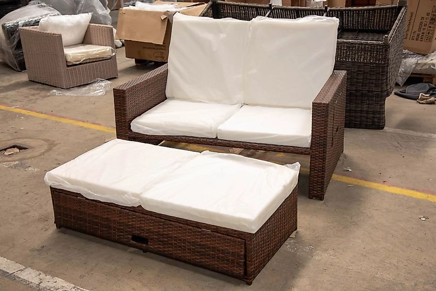 #HBM 2605: Sofa Ancona-braun-meliert günstig online kaufen