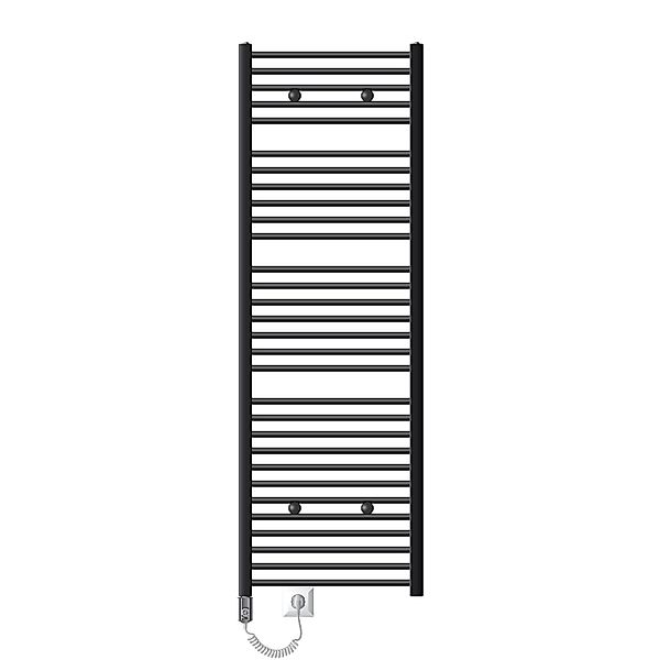 ECD Germany Badheizkörper Elektrisch 600x1800 mm Anthrazit Heizstab 1200W C günstig online kaufen