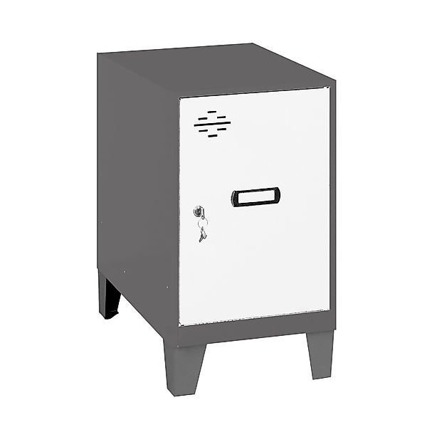 PROREGAL Schließfachwürfel AMEGO HxBxT 57,5 x 30 x 50 cm Mit Standfüße Weiß günstig online kaufen