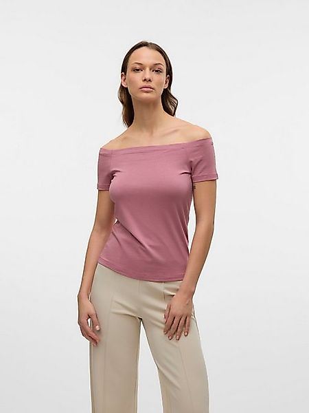 Vero Moda T-Shirt Schulterfreies Kurzarm Trendiger Look (1-tlg) VMPANDA OFF günstig online kaufen