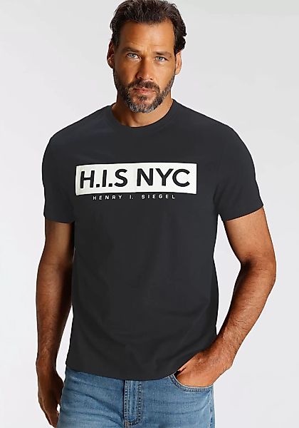 H.I.S Rundhalsshirt mit Logo-Print vorne günstig online kaufen